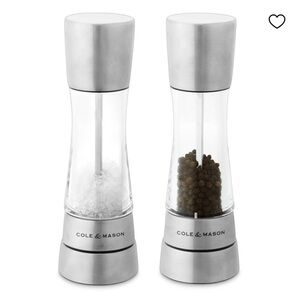COLE & MASON Derwent Salt and Pepper Grinder Set - Stainless Steel Mills